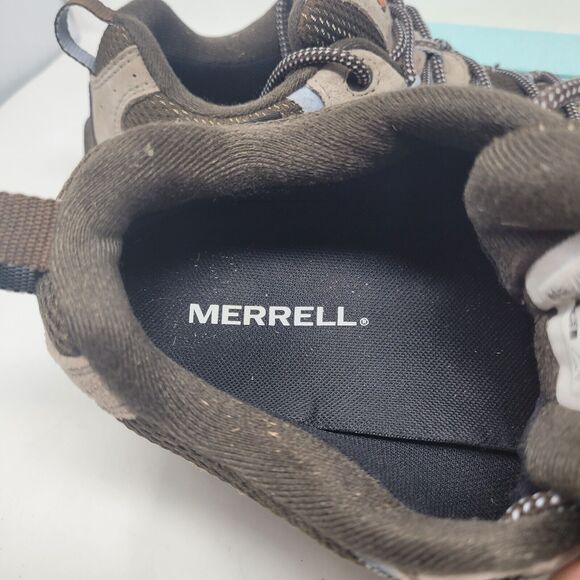 Merrell Moab 3 Waterproof Hiking Shoe Womens Sz 9 W J035856W Brindle Brown Blue - Picture 5 of 8